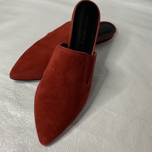 Jenni‎ Kayne Rust Suede Mules - Picture 2 of 7
